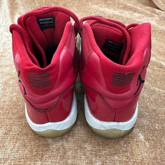 Nike Air Jordan 11 Retro 'Win Like '96' 2017 Sneakers Gym Red 378037-623 Sz 13 - Picture 6 of 7